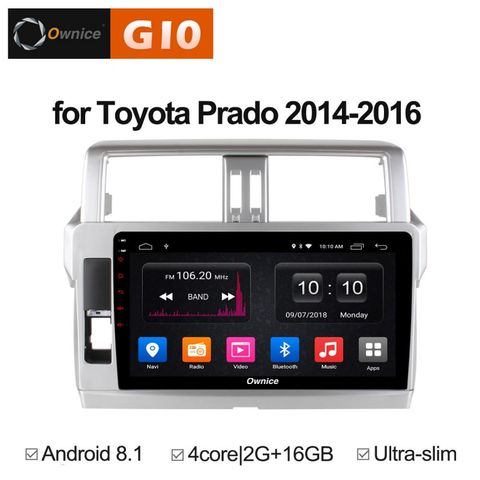 Ownice G10 S1614E  Toyota Prado 150, 2013 (Android 8.1)